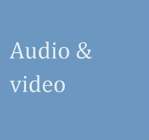Audio og video